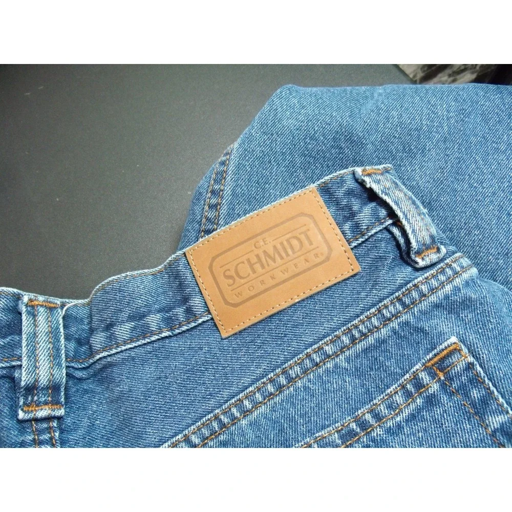 Schmidt Jeans Mens 34x29 Blue Denim Workwear‎ 109% Cotton